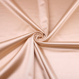 Rosa Shiny Stretch Silk Satin Fabric - Champagne