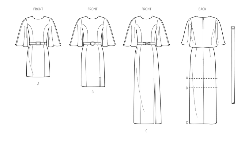 Simplicity Misses & Women's Dress in Three Lengths Pattern S3000