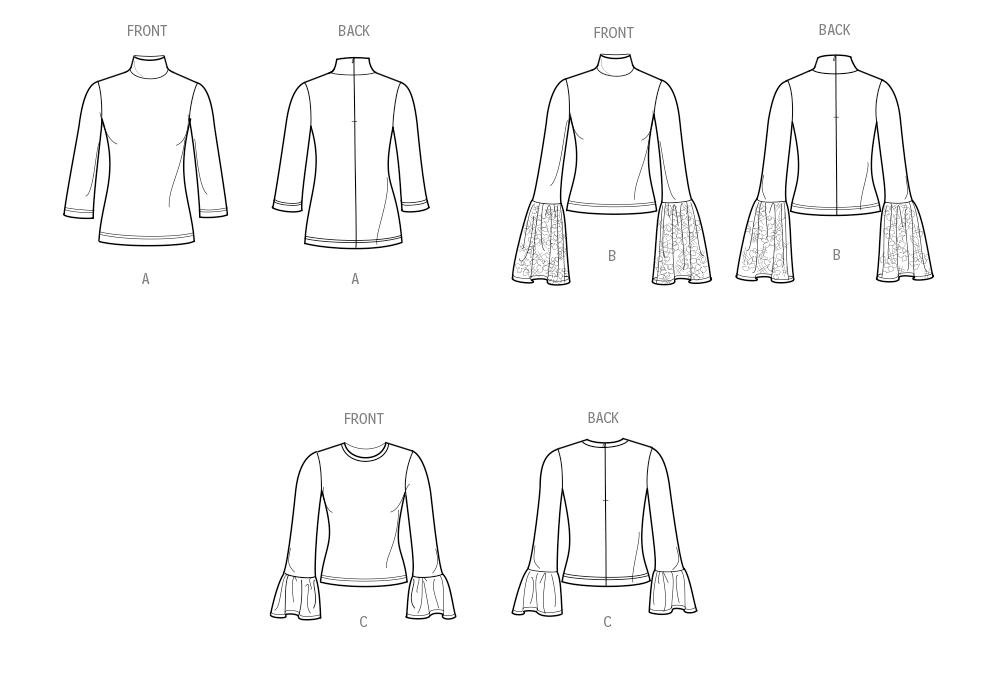 Simplicity Misses Knit Tops Sewing Pattern for Stylish Creations S3003