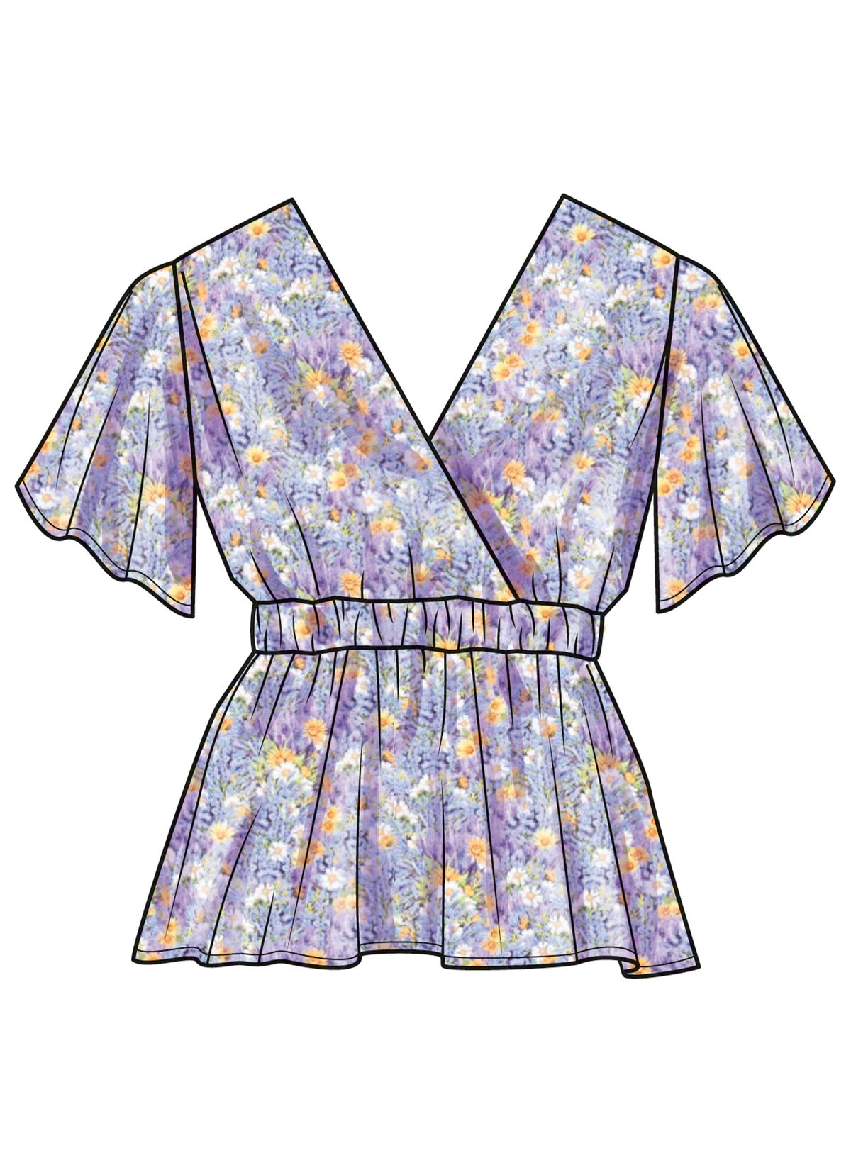 Simplicity Misses Top with Sleeve Variations Sewing Pattern S3004