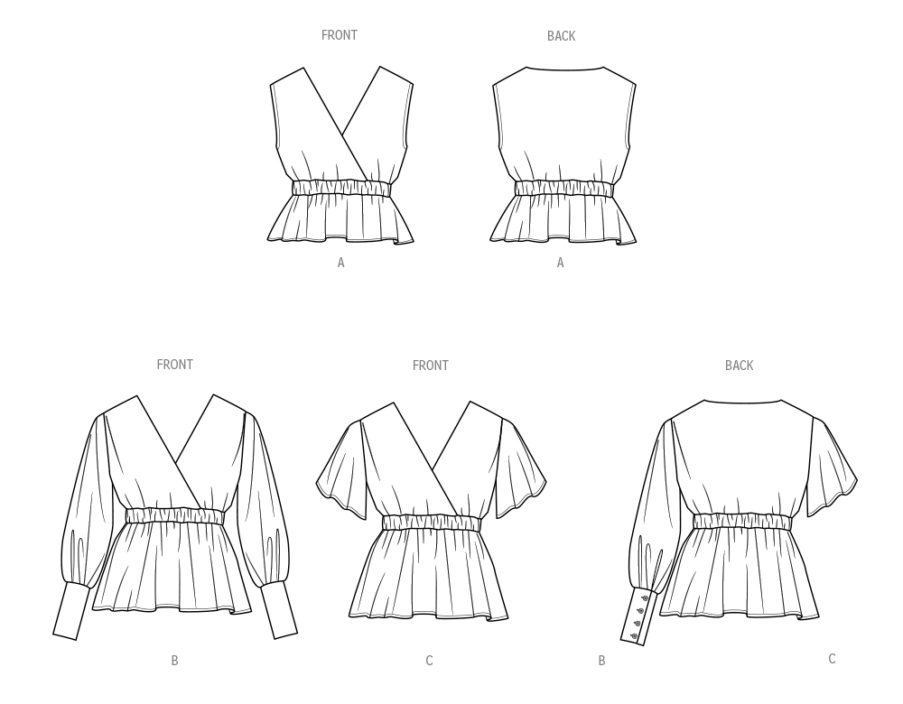 Simplicity Misses Top with Sleeve Variations Sewing Pattern S3004