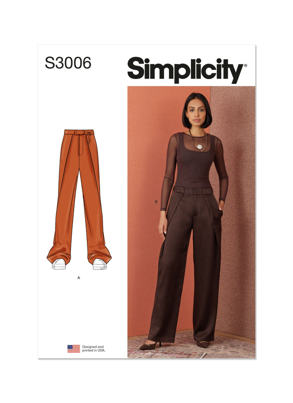 Simplicity Misses Pants Sewing Pattern for Stylish Creations S3006