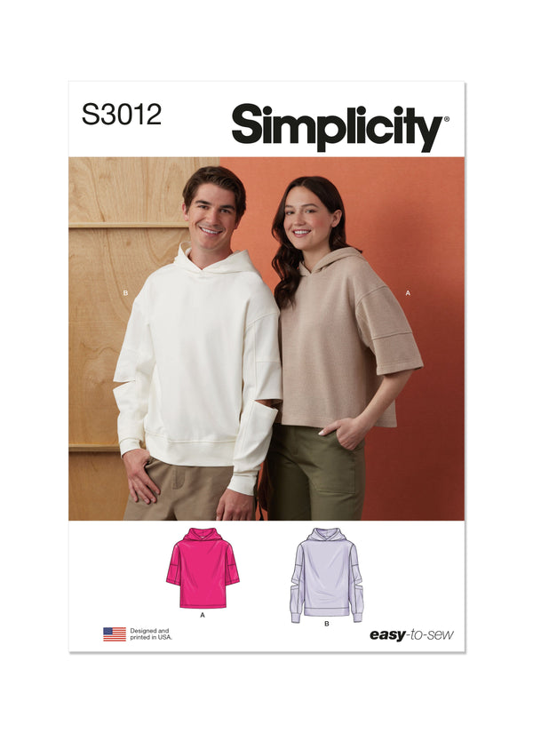 Simplicity Unisex Hoodies: Perfect Sewing Pattern Guide S3012A