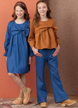 Simplicity Girls' Top, Dress and Pants Sewing Pattern S3015A