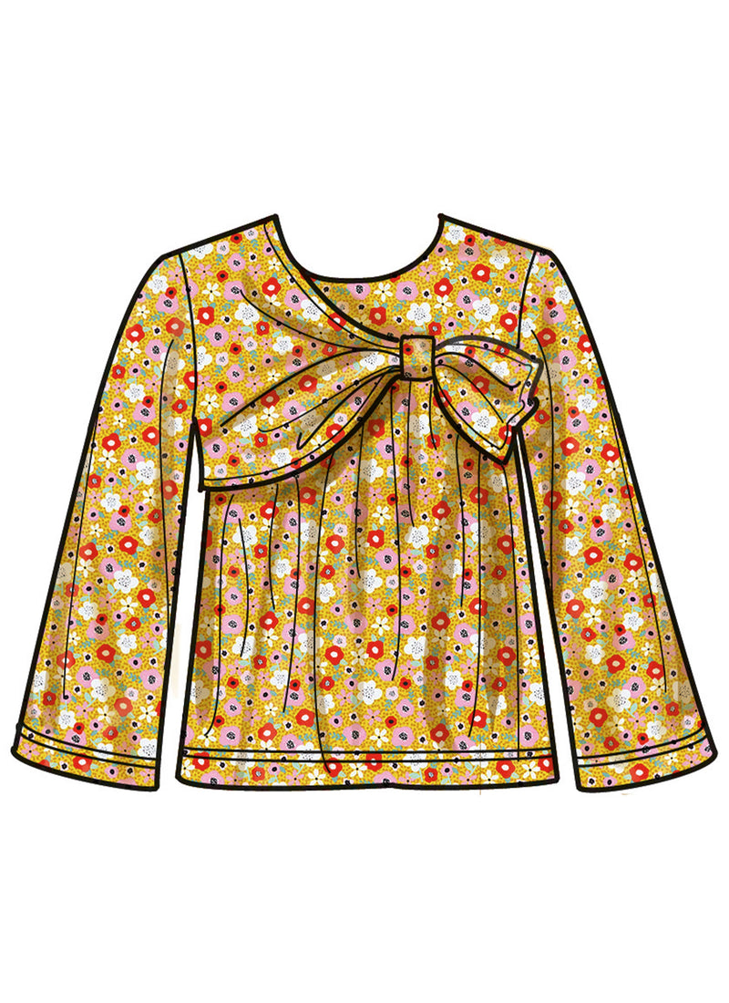 Simplicity Girls' Top, Dress and Pants Sewing Pattern S3015A