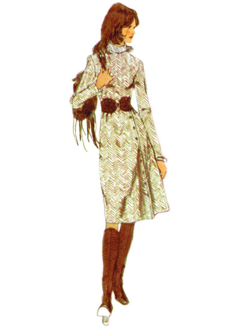 Simplicity Misses Dress with Front-Wrap Skirt and Scarf Pattern S3017