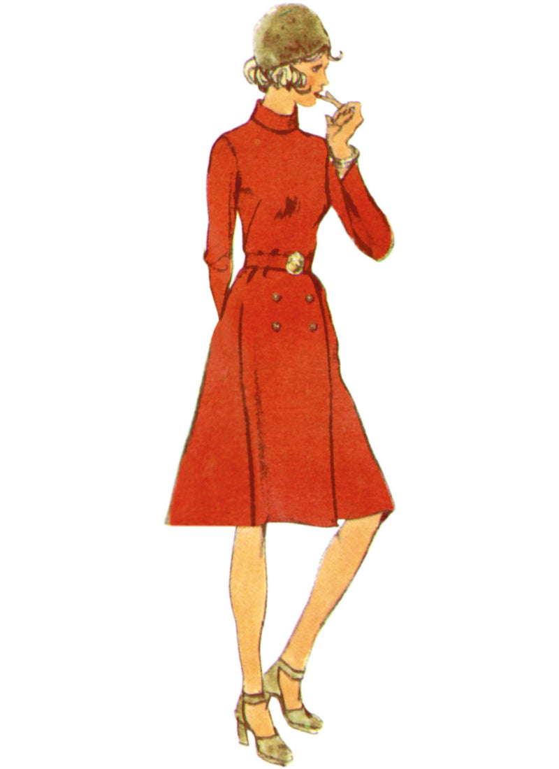 Simplicity Misses Dress with Front-Wrap Skirt and Scarf Pattern S3017