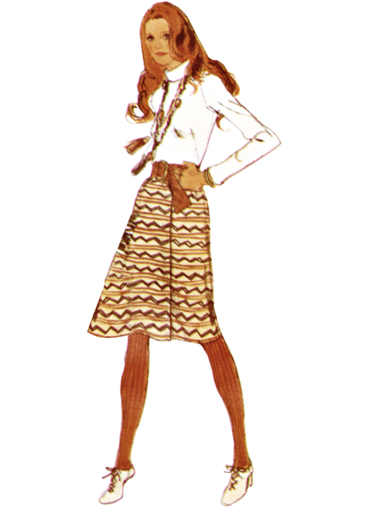 Simplicity Misses Dress with Front-Wrap Skirt and Scarf Pattern S3017