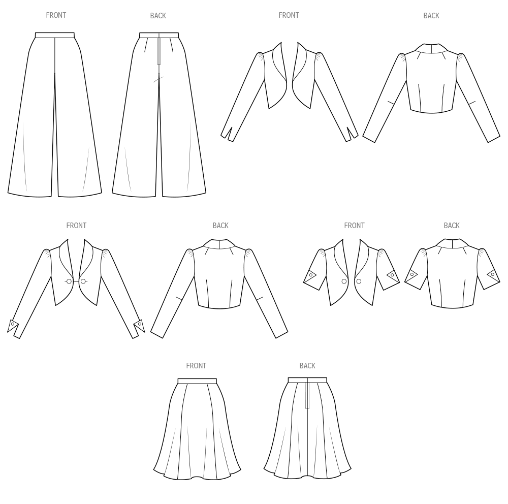 Simplicity Misses Pants, Skirt and Jacket Sewing Pattern S3018