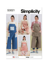 Simplicity Misses Aprons & Pant Aprons Sewing Pattern S3021A