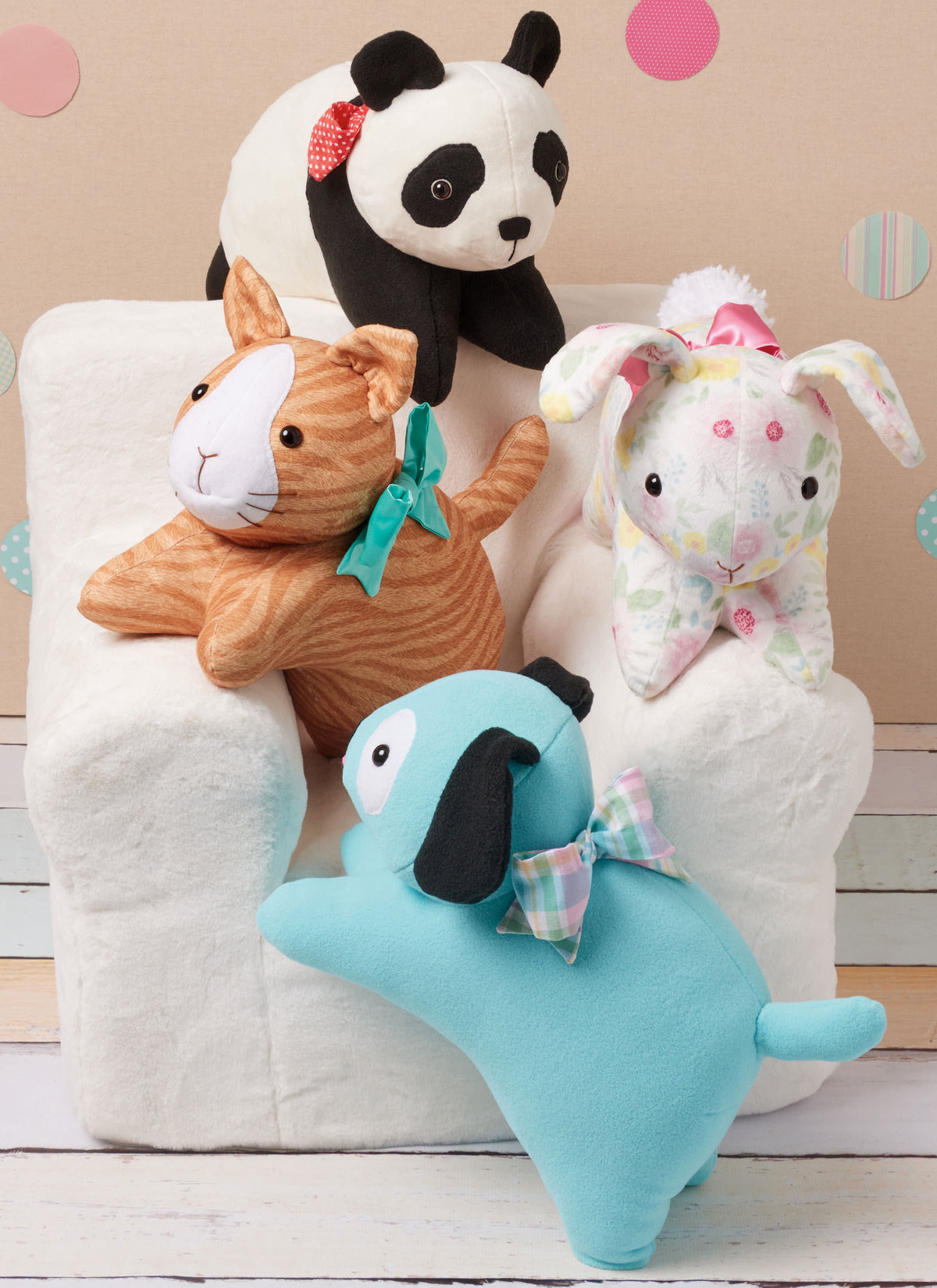 Simplicity Plush Pets Sewing Pattern by Elaine Heigl Designs S3023OS