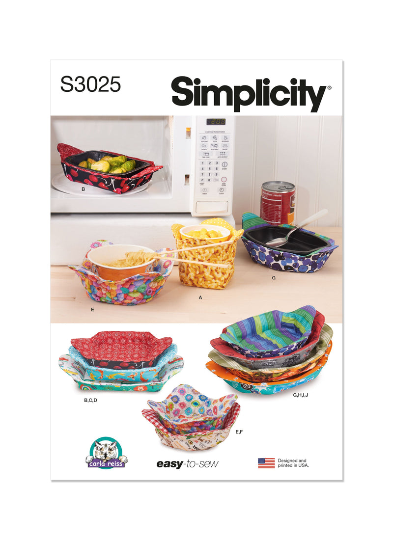 Simplicity Microwavable Cozies Sewing Pattern by Carla Reiss S3025OS