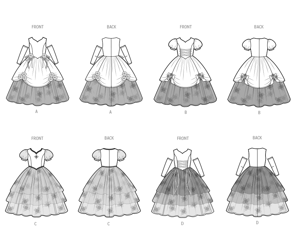 Simplicity Children's Costumes Sewing Pattern Guide S3027A