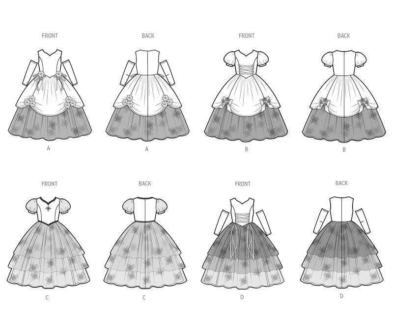 Simplicity Children's Costumes Sewing Pattern Guide S3027A