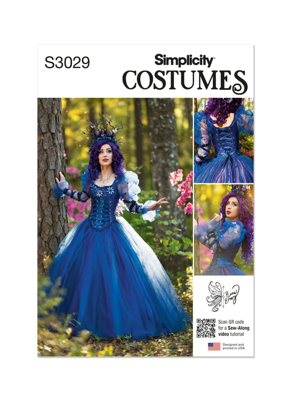 Simplicity Misses Ball Gown Costume Sewing Pattern S3029