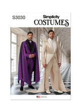 Simplicity Men's Costume Suits Sewing Pattern Guide S3030
