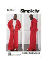 Simplicity Men's Sweatshirt and Sweatpants Sewing Pattern S3037A