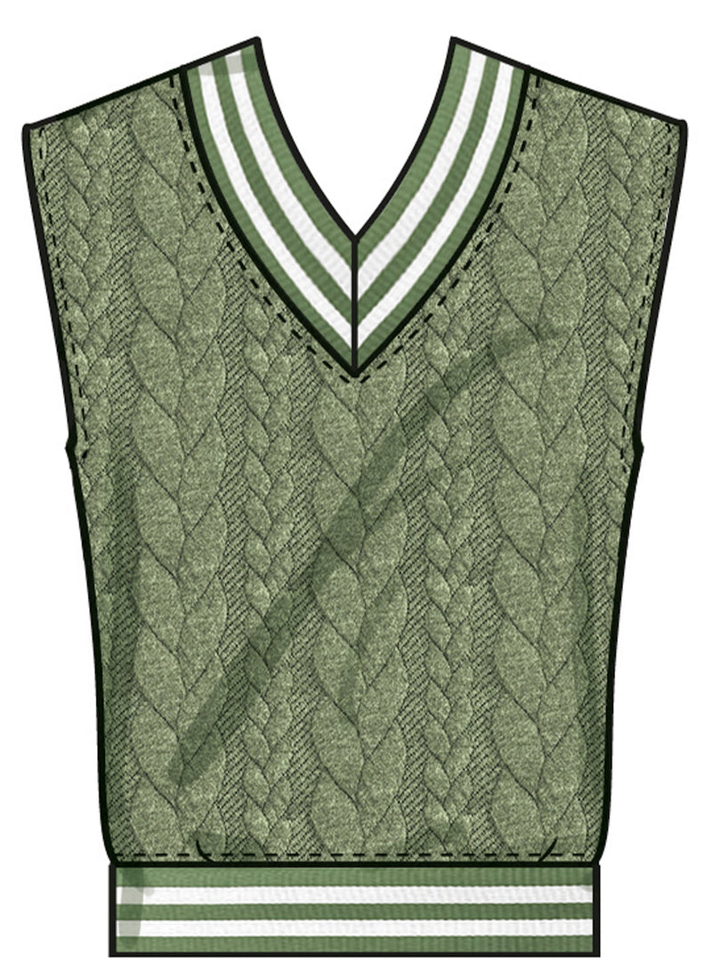 Simplicity Unisex Knit Vest and Tops Sewing Pattern S3040A