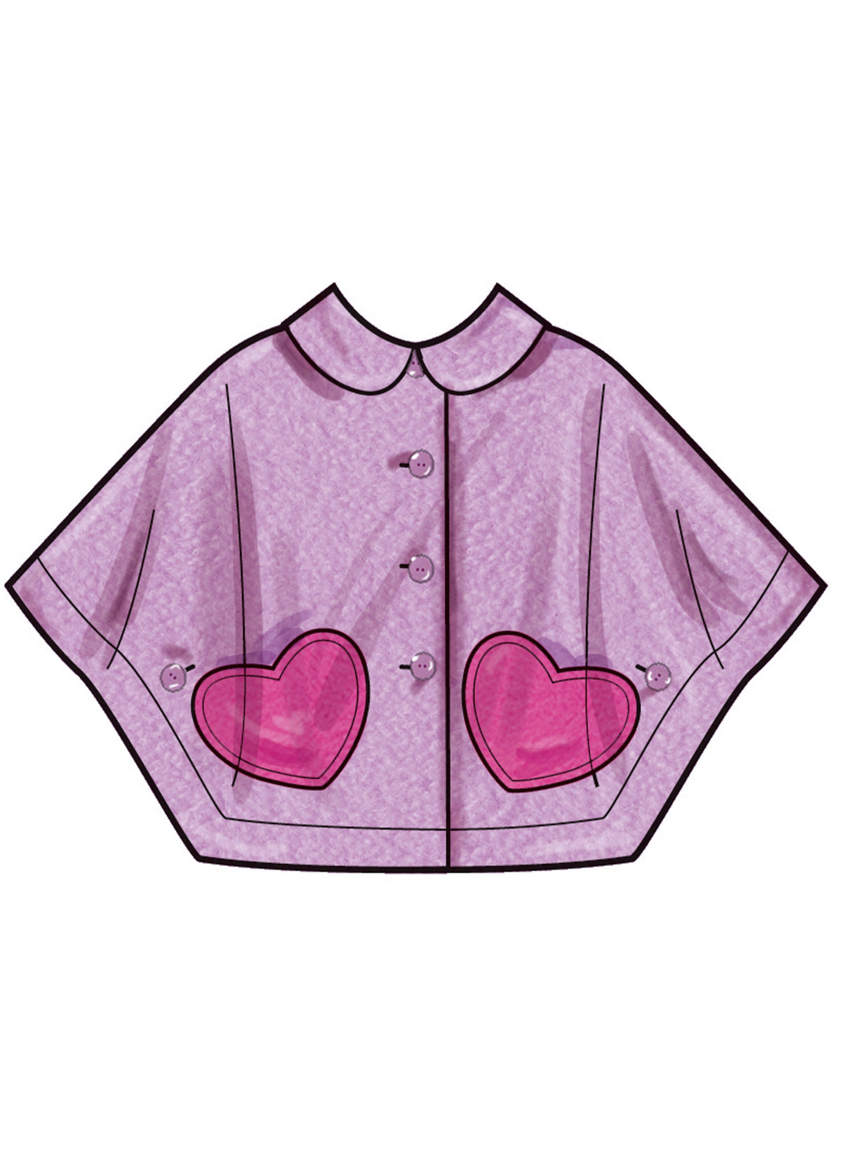 Simplicity Children's and Girl's Ponchos Sewing Pattern S3043