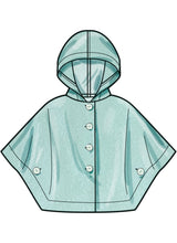 Simplicity Children's and Girl's Ponchos Sewing Pattern S3043