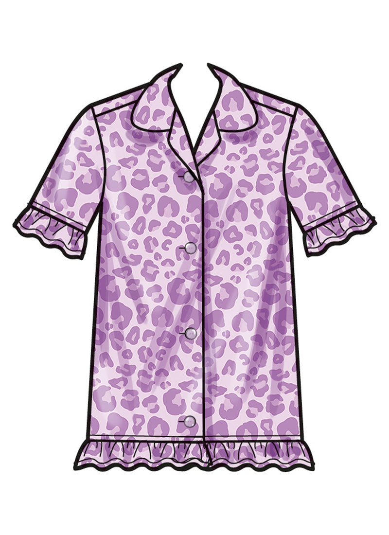 Simplicity Children's Lounge Tops, Gown, Shorts & Pants Pattern S3045