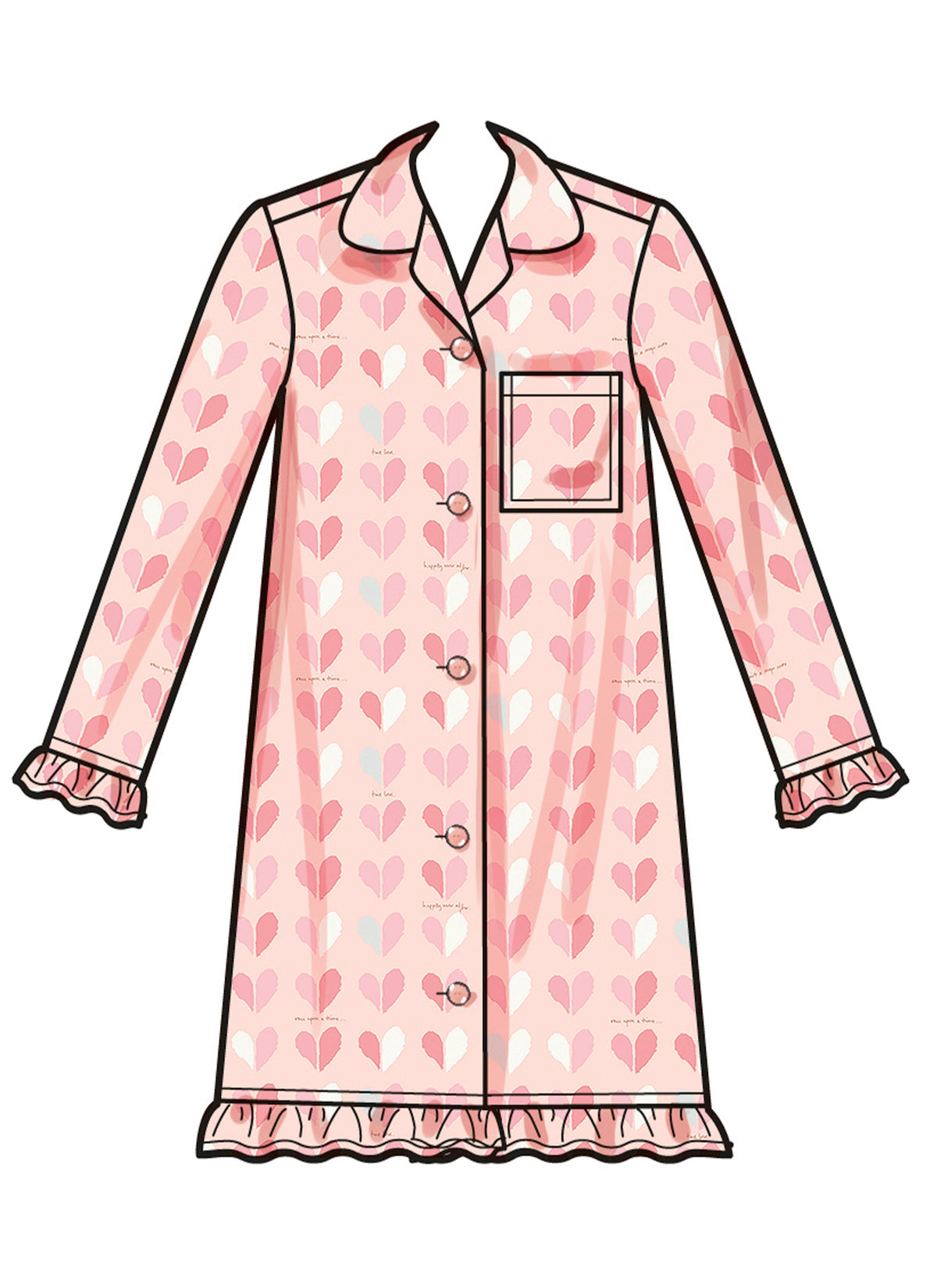 Simplicity Children's Lounge Tops, Gown, Shorts & Pants Pattern S3045