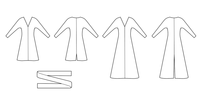 Simplicity Misses Knit Dress Pattern: Versatile Two Lengths S3046