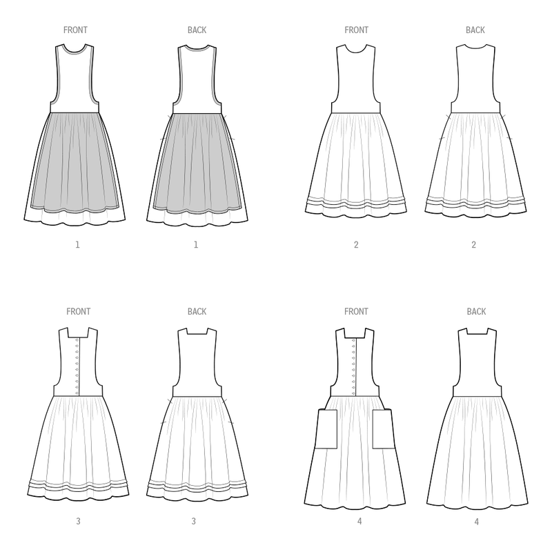 Simplicity Misses Jumpers in Two Lengths Sewing Pattern S3048