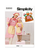 Simplicity: Children's & Misses Apron, Mitts & Hat Sewing Pattern S3050A