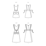 Simplicity Misses Apron in Two Lengths Sewing Pattern S3051A