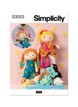 Simplicity Stuffed Dolls Sewing Pattern by Elaine Heigl S3053OS