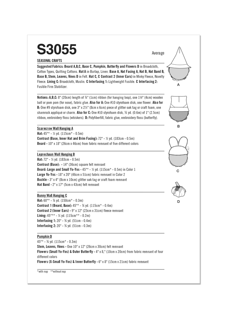 Simplicity Seasonal Crafts: Easy Sewing Patterns for All S3055OS