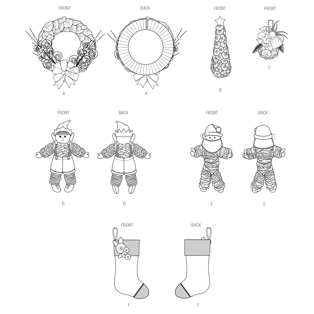 Simplicity Holiday Crafts: Create Your Own Sewing Pattern S3056OS