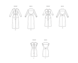 Simplicity Misses & Women's Dresses with Tie Belt Sewing Pattern S3065