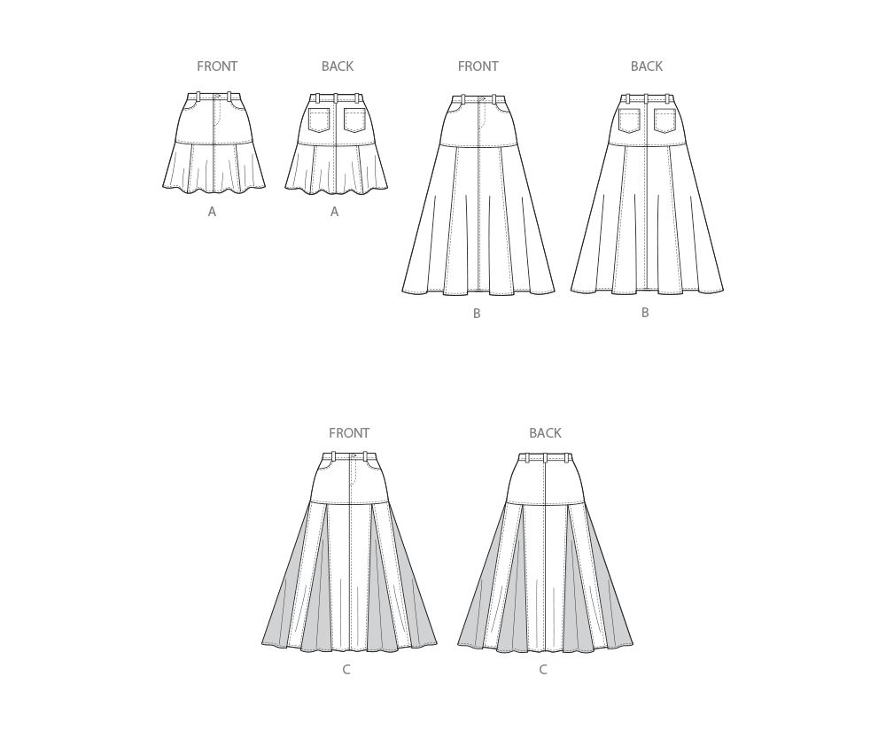 Simplicity Misses Skirts: Stylish Sewing Patterns S3070