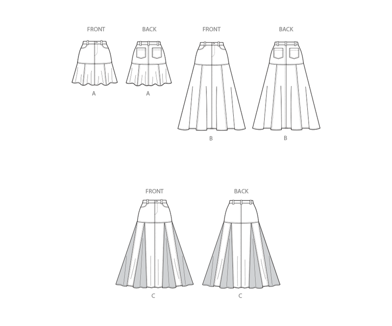Simplicity Misses Skirts: Stylish Sewing Patterns S3070