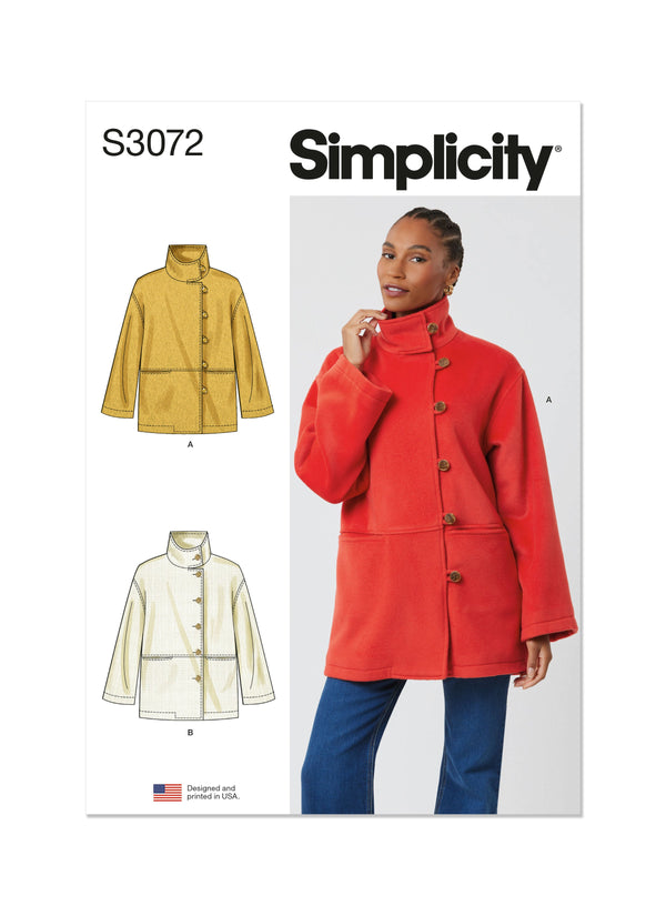 Simplicity Misses Jackets Sewing Pattern for Stylish Creations S3072A