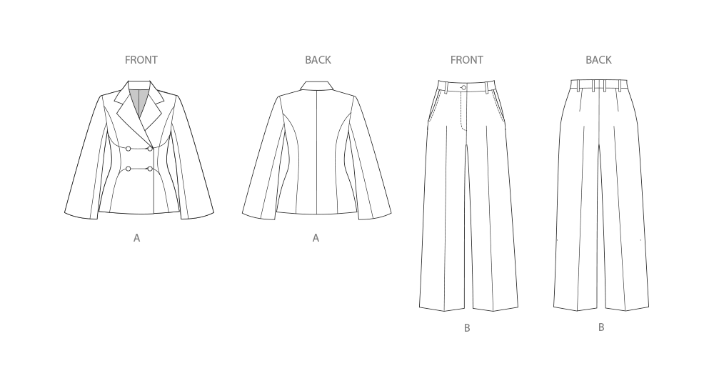 Simplicity Misses & Women's Jacket and Pants Sewing Pattern S3073