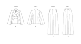 Simplicity Misses & Women's Jacket and Pants Sewing Pattern S3073