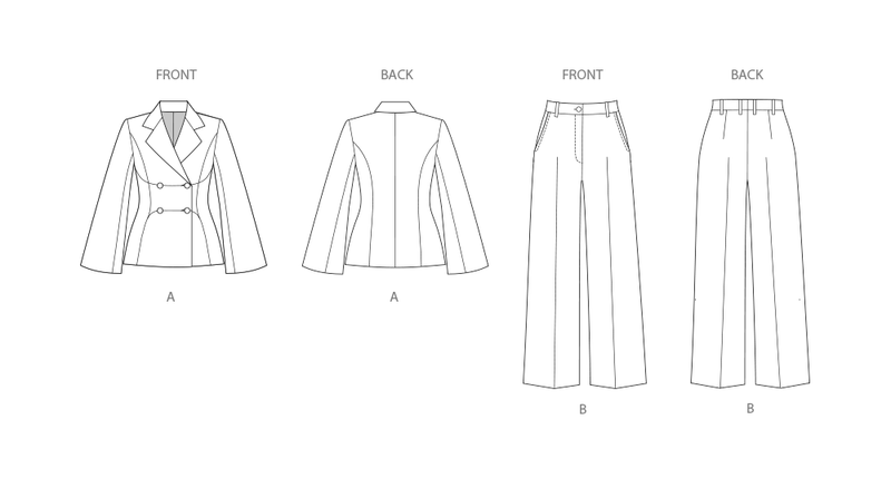 Simplicity Misses & Women's Jacket and Pants Sewing Pattern S3073