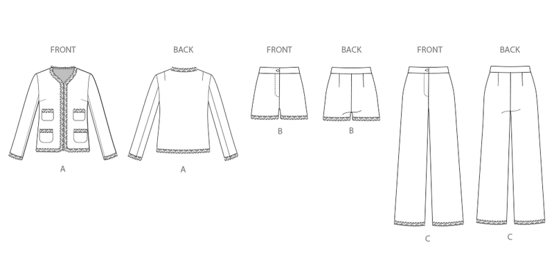 Simplicity Misses & Miss Petite Jacket, Shorts & Pants Pattern S3074