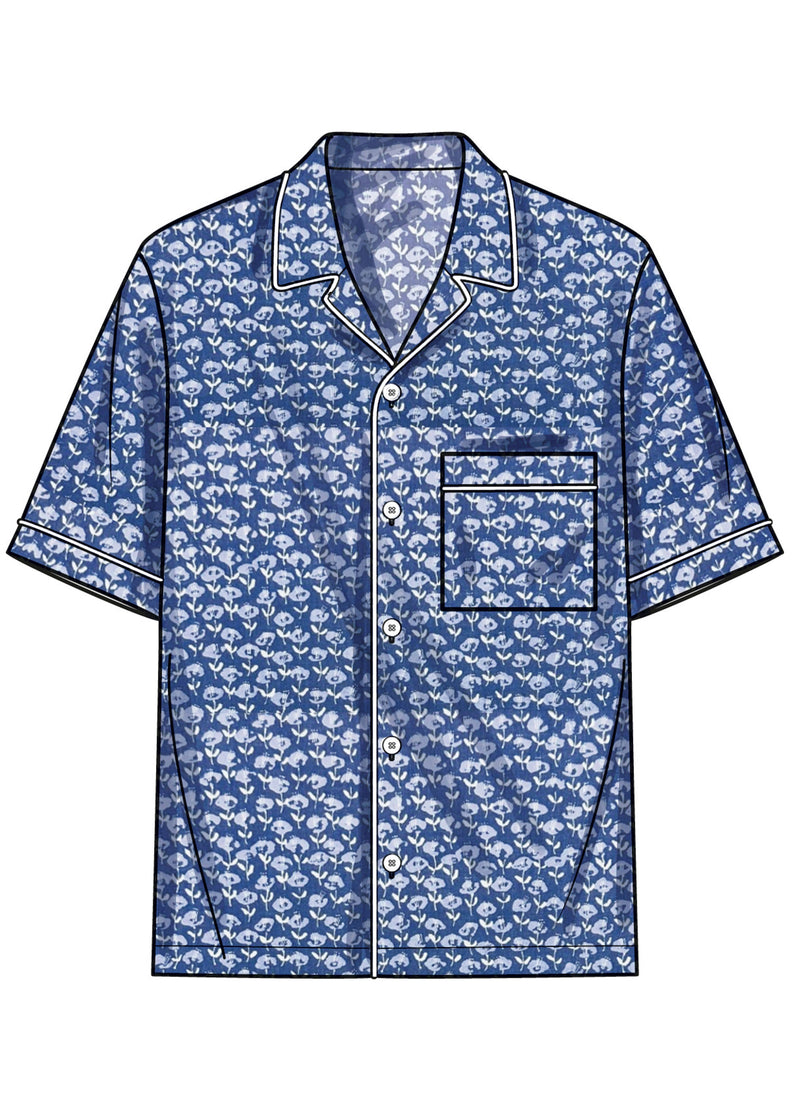 Simplicity Men's Shirts Sewing Pattern for Stylish Creations S3075A