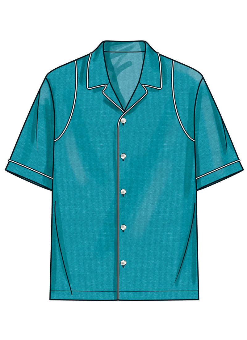 Simplicity Men's Shirts Sewing Pattern for Stylish Creations S3075A