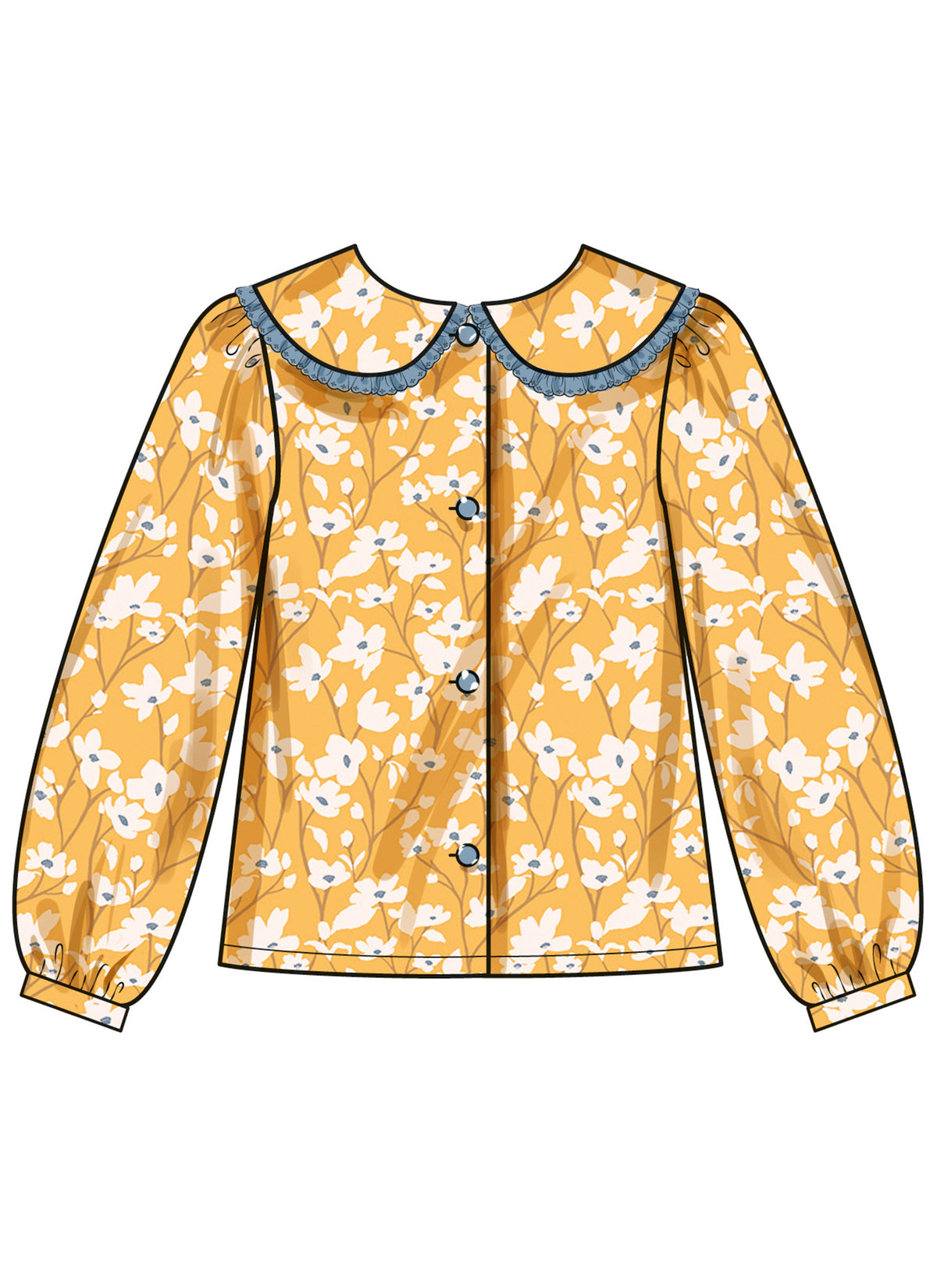 Simplicity Girls' Tops Sewing Pattern for Stylish Creations S3077A
