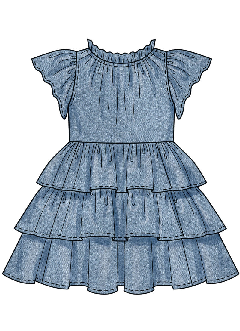 Simplicity Children's Dresses Sewing Pattern Guide S3078A