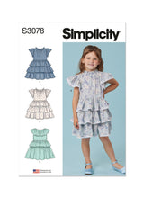 Simplicity Children's Dresses Sewing Pattern Guide S3078A