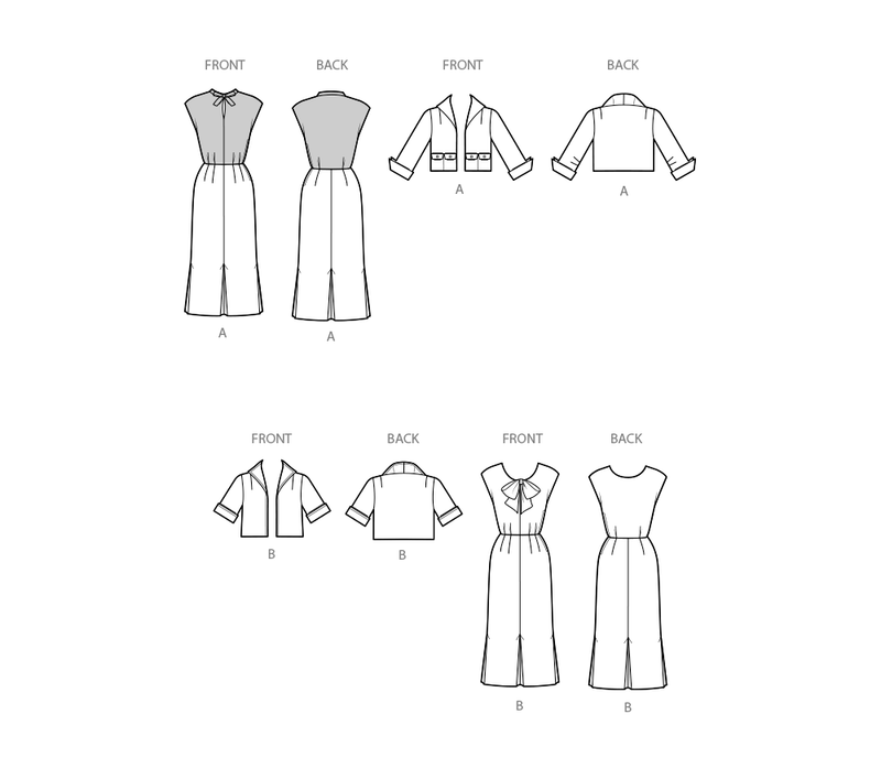 Simplicity Misses Dress and Jacket Sewing Pattern S3083