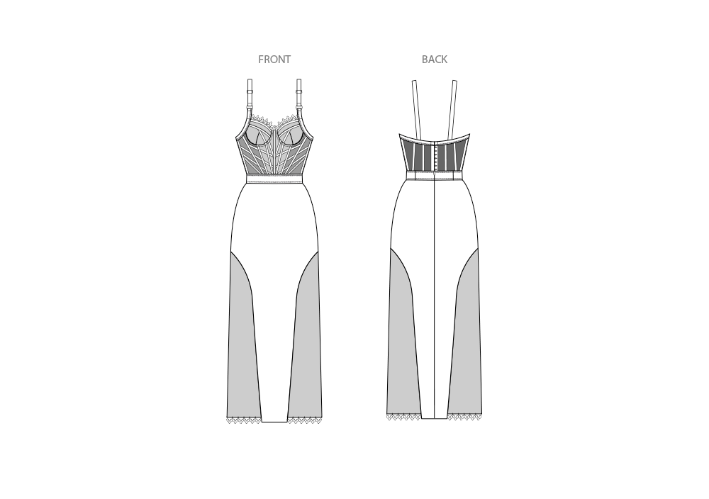 Simplicity Misses & Women's Corset Dress Sewing Pattern S3085