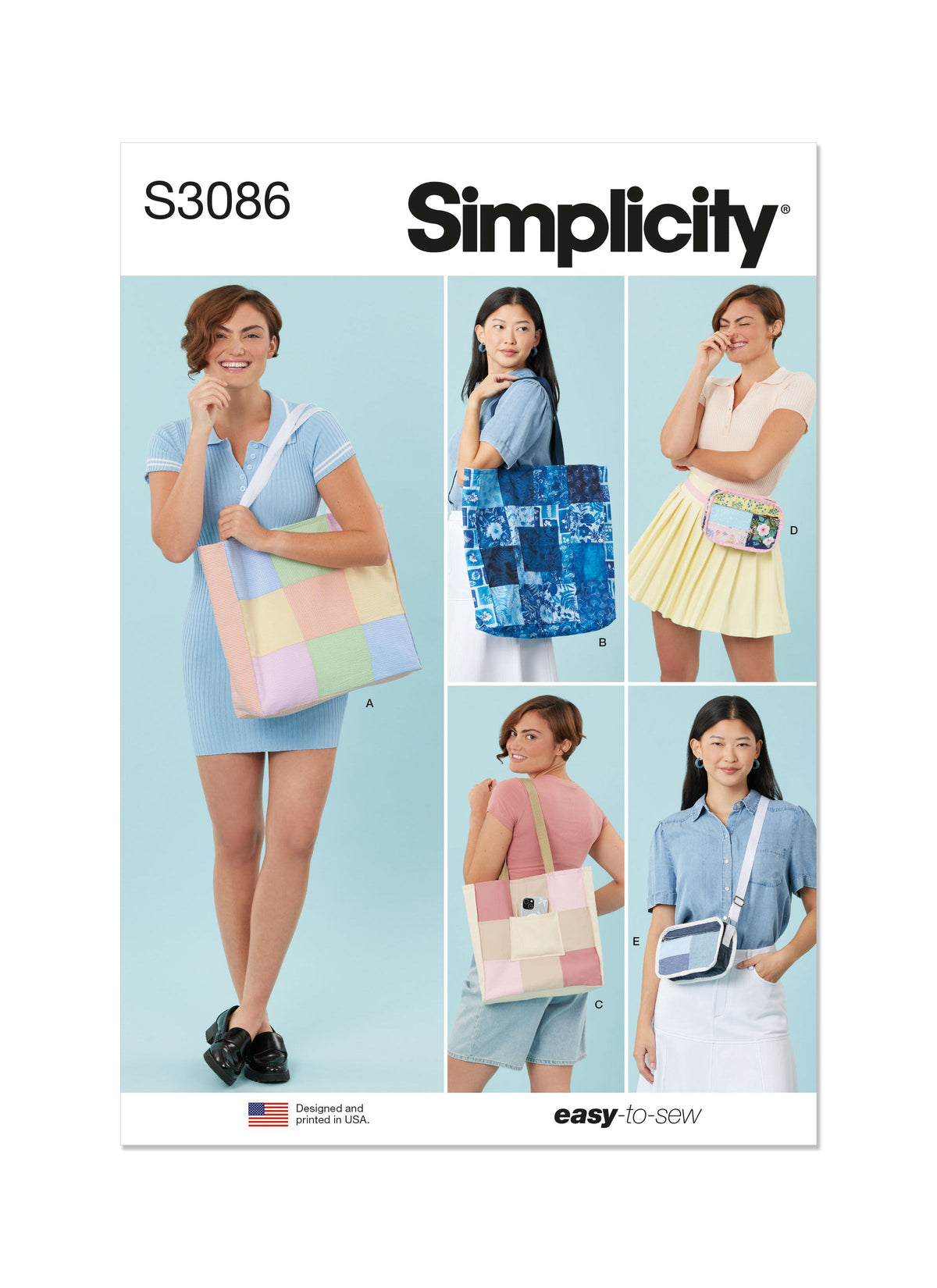 Simplicity Bags: Discover Stylish Sewing Patterns Today S3086OS