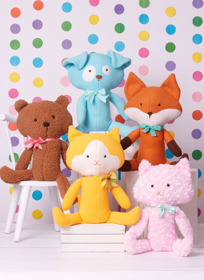 Simplicity Plush Pets Sewing Pattern by Elaine Heigl Designs S3089OS